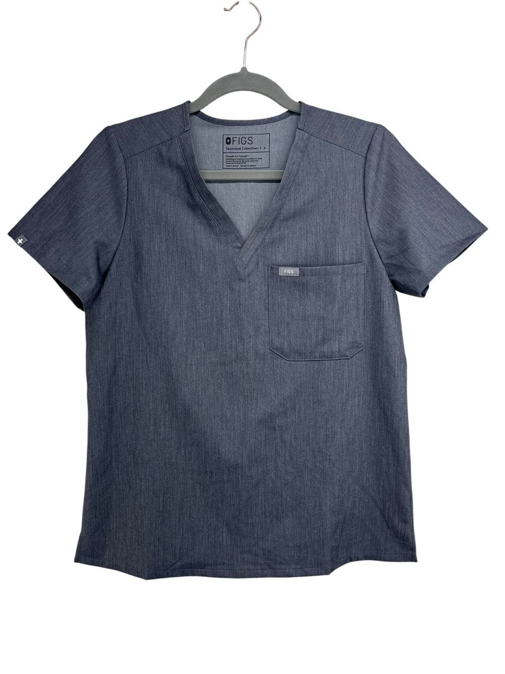 Figs Technical Collection One Pocket Scrub Top Womens Small FW1000